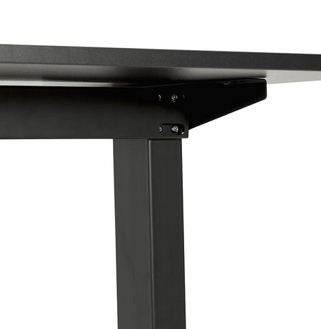 Height adjustable black desk 'OSMOSE' - 160x80 cm