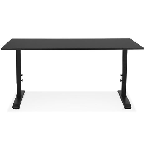 Height adjustable black desk 'OSMOSE' - 160x80 cm