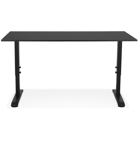 Height adjustable black desk 'OSMOSE' - 160x80 cm