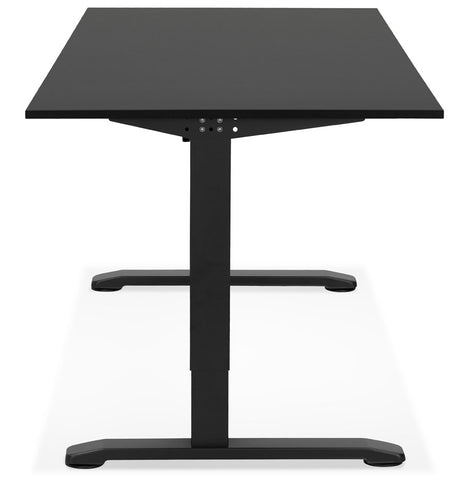 Height adjustable black desk 'OSMOSE' - 160x80 cm