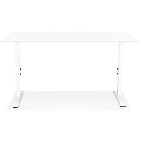 Height adjustable white desk 'OSMOSE' - 160x80 cm