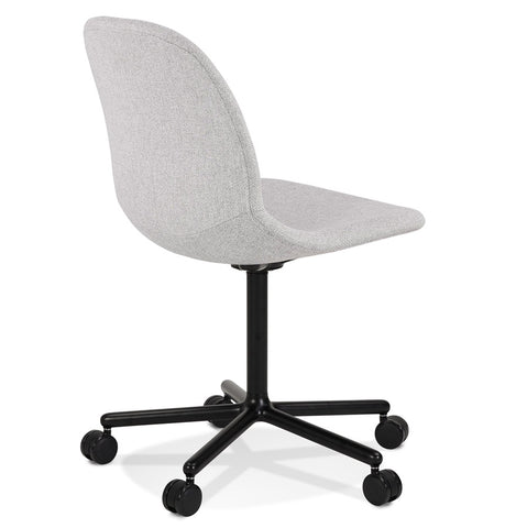 Light grey office chair 'POLARIS' on wheels