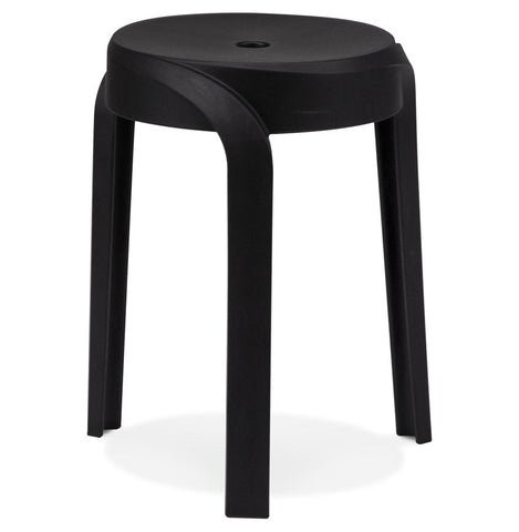Stackable low stool 'POMPA'
