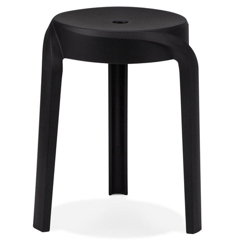 Stackable low stool 'POMPA'
