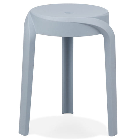Stackable low stool 'POMPA'