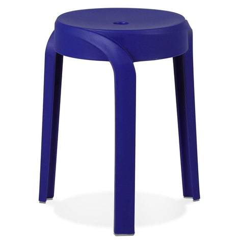 Stackable low stool 'POMPA'