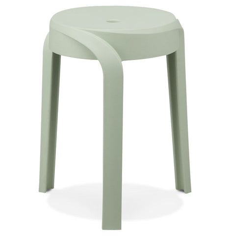 Stackable low stool 'POMPA'