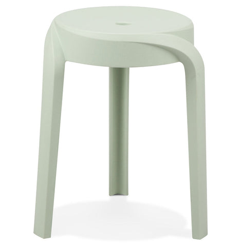 Stackable low stool 'POMPA'