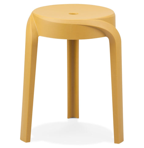 Stackable low stool 'POMPA'