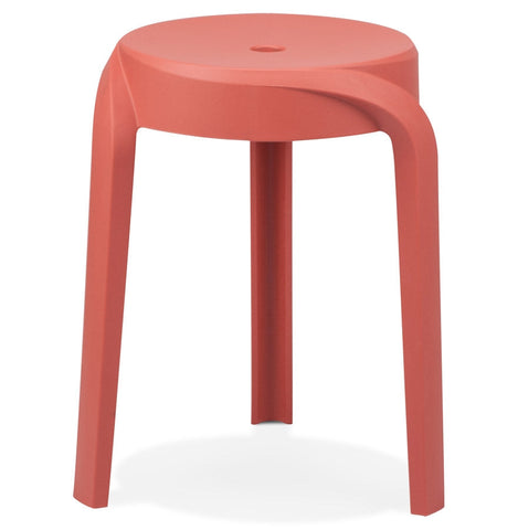 Stackable low stool 'POMPA'