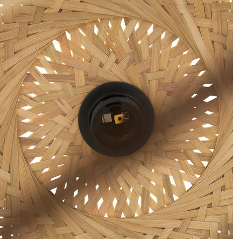 Pendant lamp 'SARINA' in natural bamboo