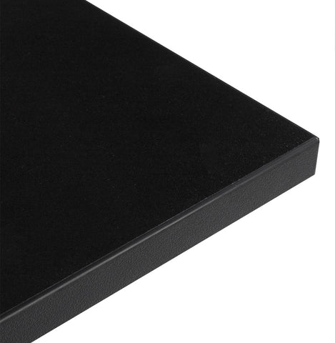 Zwart, vierkant tafelblad 'SPANO' 80x80 cm