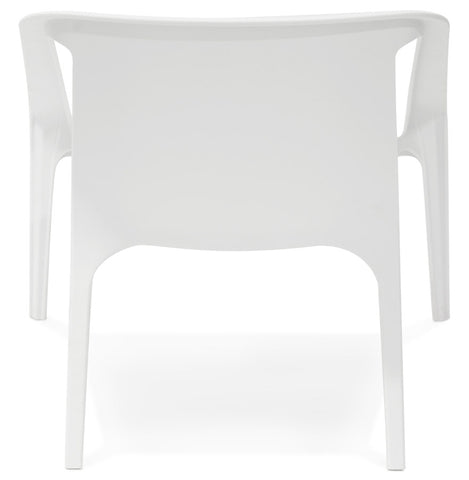 Lounge chair 'SUNNY' in white plastic