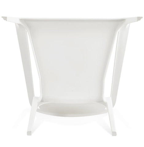 Lounge chair 'SUNNY' in white plastic