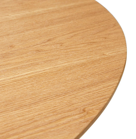 Natural wood round dining table 'SWEDY' in Scandinavian style - Ø 120 cm