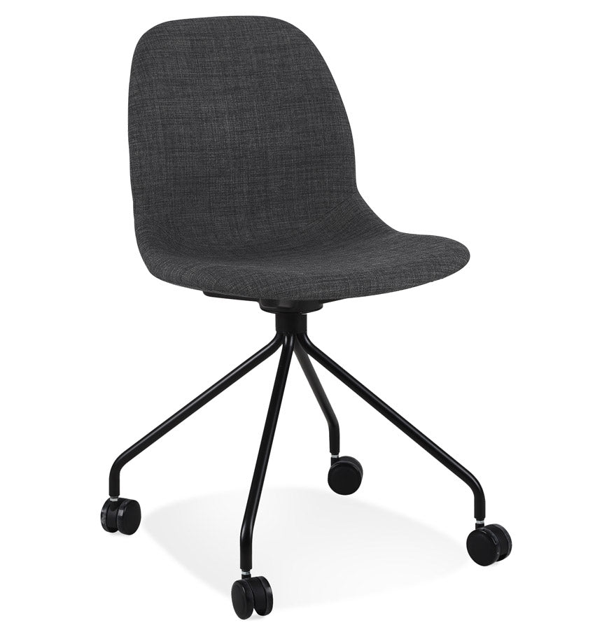 Desk chair 'TAVIRA' in dark gray fabric