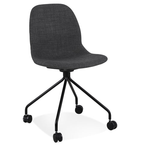 Desk chair 'TAVIRA' in dark gray fabric