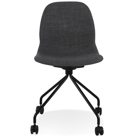 Desk chair 'TAVIRA' in dark gray fabric