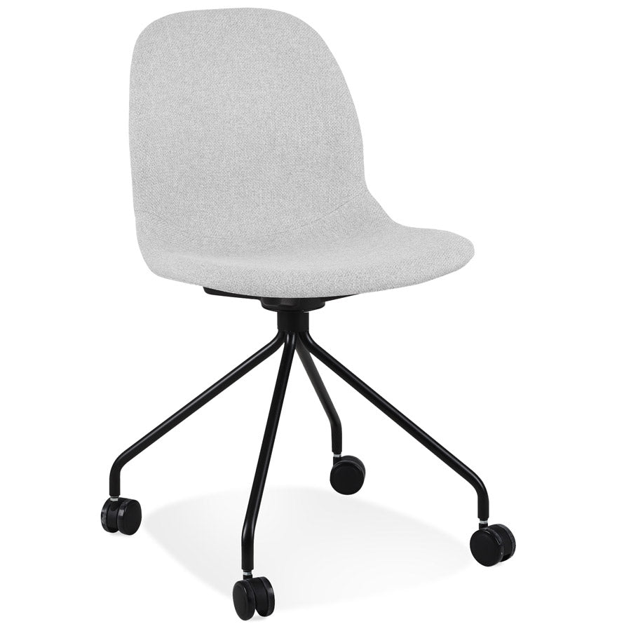 Office chair 'TAVIRA' in light grey fabric