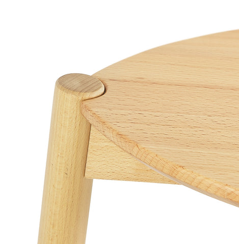 Medium-height snack stool 'TIARA MINI' in natural ash