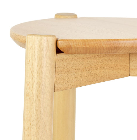 Medium-height snack stool 'TIARA MINI' in natural ash