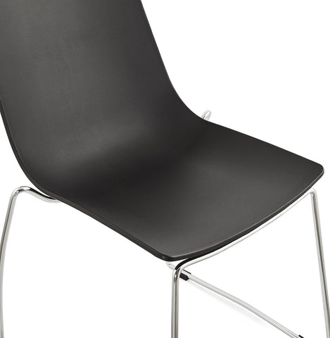 Black designer chair 'TRENO' in plastic