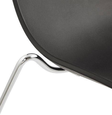 Black designer chair 'TRENO' in plastic