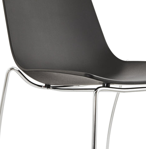 Black designer chair 'TRENO' in plastic