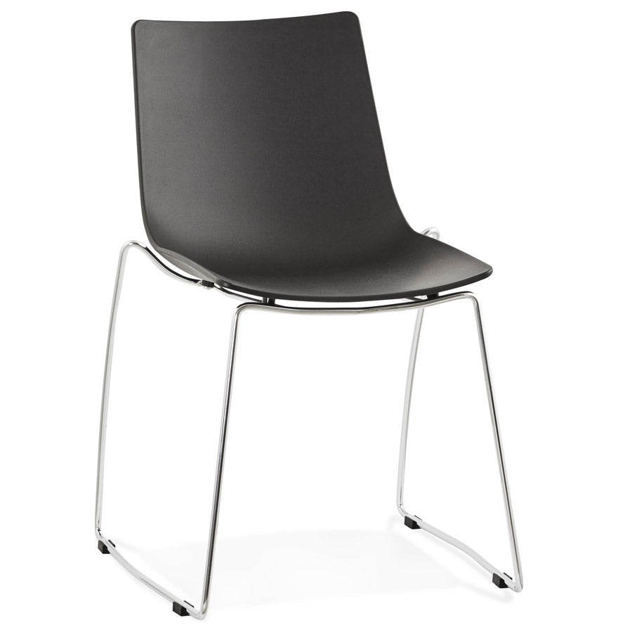 Black designer chair 'TRENO' in plastic