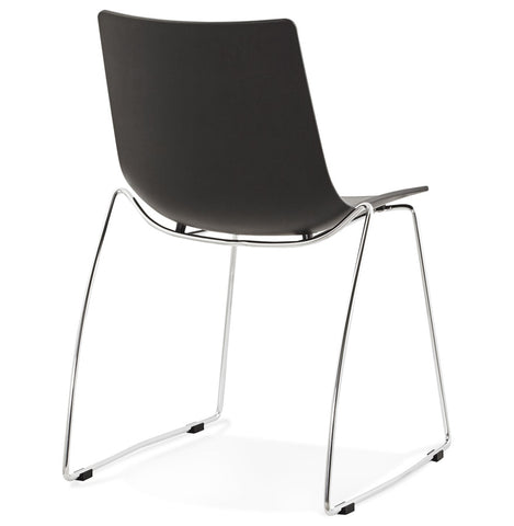 Black designer chair 'TRENO' in plastic