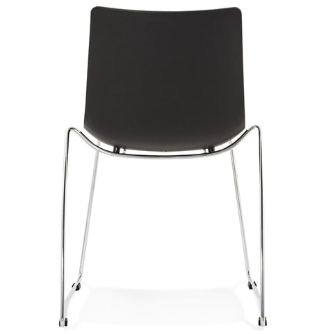 Black designer chair 'TRENO' in plastic