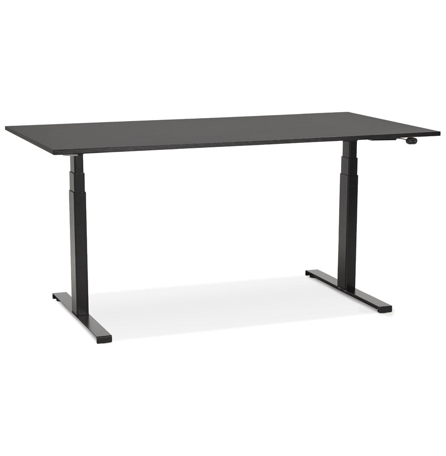 Black electric sit/stand desk 'TRONIK' - 140x70 cm