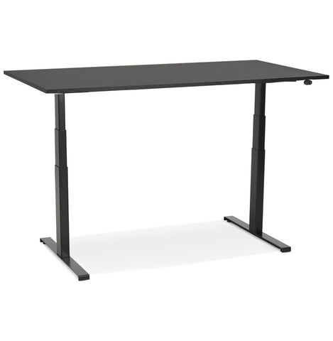 Black electric sit/stand desk 'TRONIK' - 140x70 cm