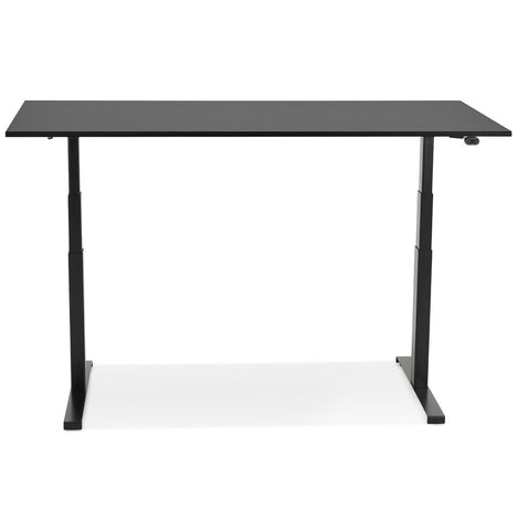 Black electric sit/stand desk 'TRONIK' - 140x70 cm