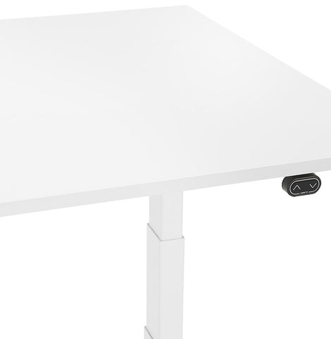 White electric sit/stand desk 'TRONIK' - 140x70 cm