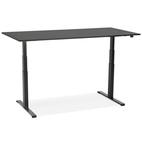 Black electric and ergonomic desk 'TRONIK' - 160x80 cm