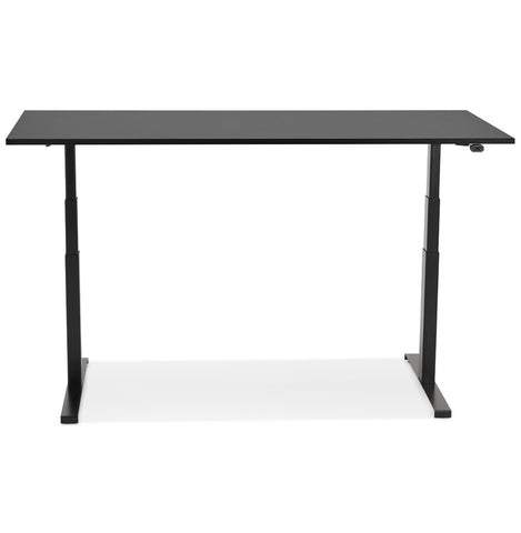 Black electric and ergonomic desk 'TRONIK' - 160x80 cm