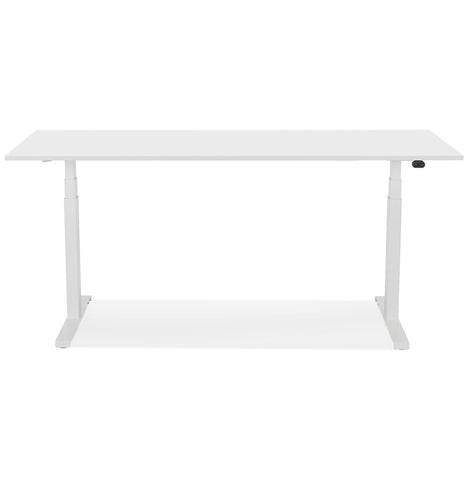 White adjustable electric desk 'TRONIK' - 160x80 cm