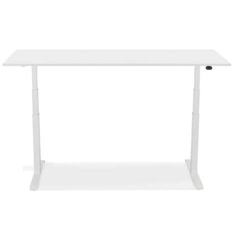 White adjustable electric desk 'TRONIK' - 160x80 cm