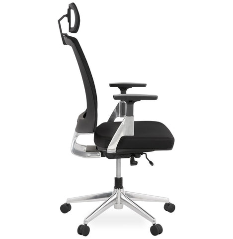 Design office chair 'ULTRA' in black fabric