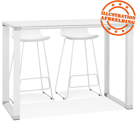 High table/desk in white wood 'XLINE HIGH TABLE' - 140x70 cm