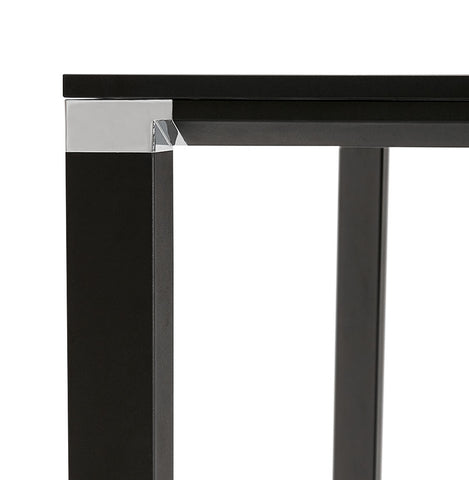 Meeting table / bench desk 'XLINE SQUARE' in black - 140x140 cm