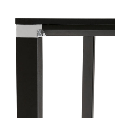 Black conference table / bench desk 'XLINE SQUARE' - 160x160 cm