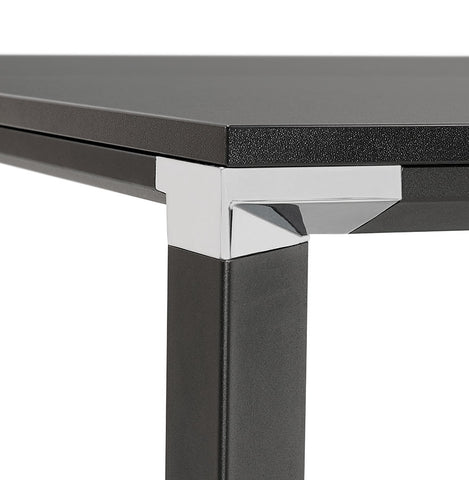 Black conference table / bench desk 'XLINE SQUARE' - 160x160 cm