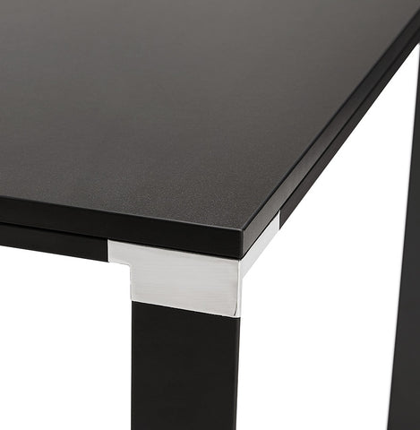 Meeting / dining table design 'XLINE' in black wood - 200x100 cm