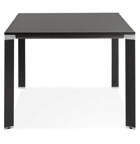 Meeting / dining table design 'XLINE' in black wood - 200x100 cm